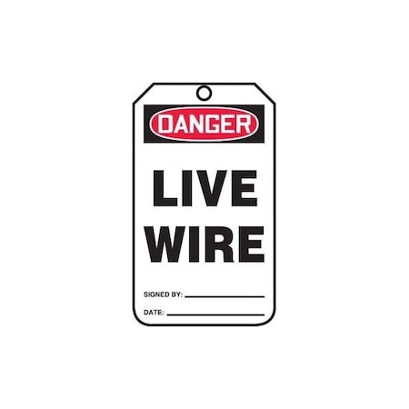 Accuform Caution, PF-Cardstock, 3-1/4 in Width, 1/4 in Height, , 25 PK MDT236PTP